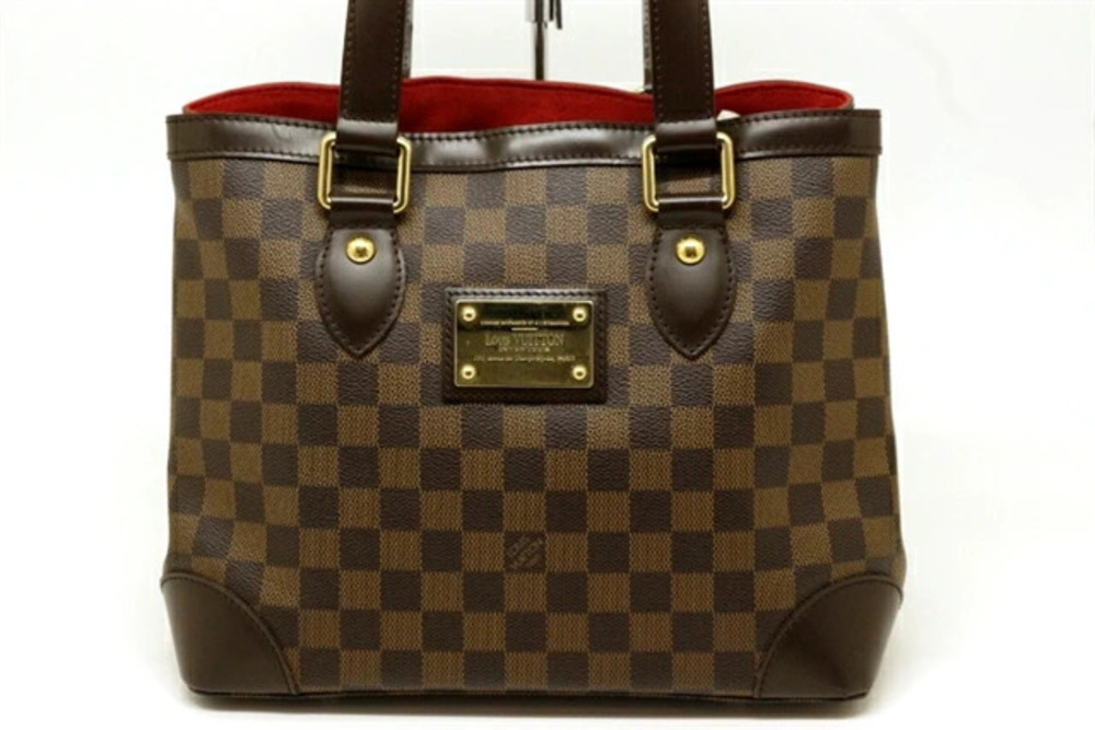 LOUIS VUITTON Hampstead Tote Bag Damier Ebene Brown